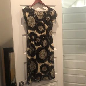 Nanette Lepore print dress with pockets.
